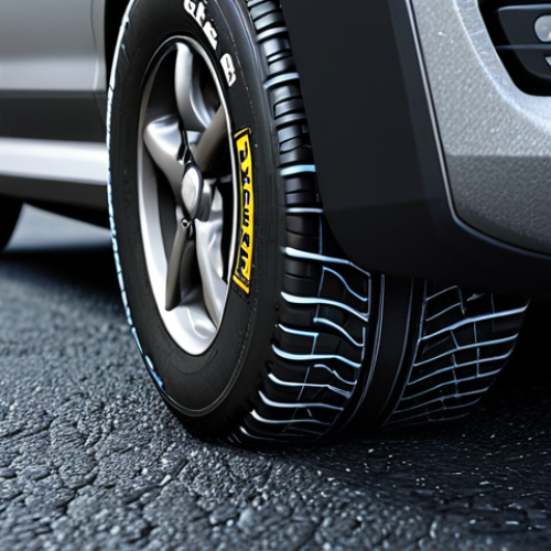 **

A realistic car tire model showcasing the Pacejka "magic formula" at work, illustrating grip on asphalt under various conditions. Focus on the tire's contact patch and the visual representation of force distribution.

**