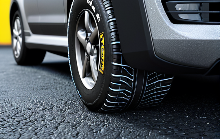 **

A realistic car tire model showcasing the Pacejka "magic formula" at work, illustrating grip on asphalt under various conditions. Focus on the tire's contact patch and the visual representation of force distribution.

**