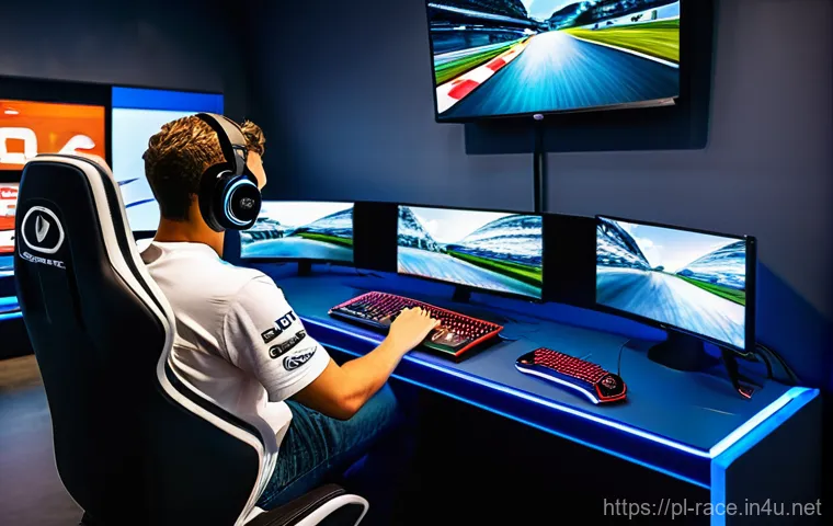 레이싱게임 인기 이유 - **Prompt: "A breathtaking wide-angle shot of a highly customized, sleek sports car drifting through ...